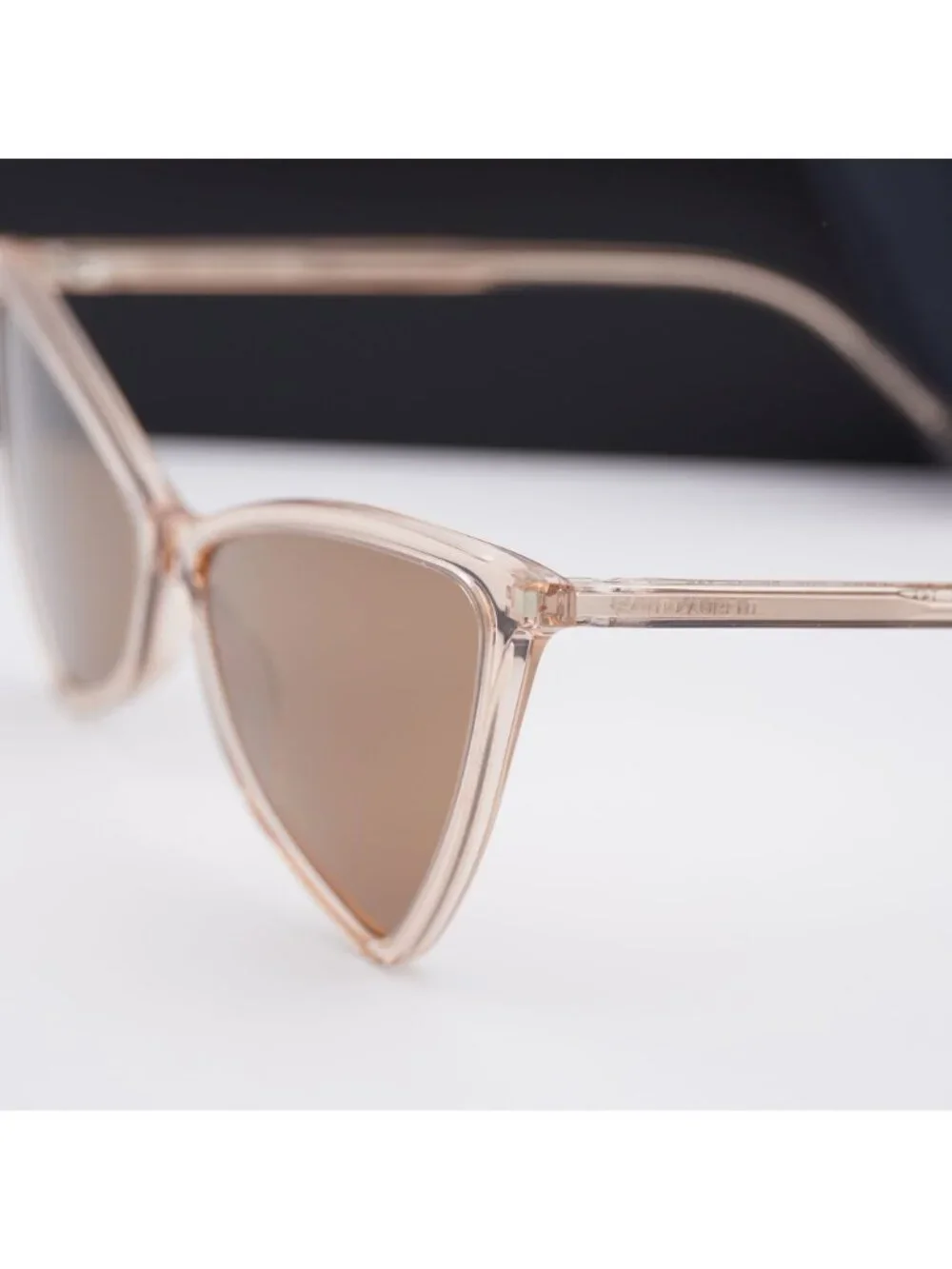 Saint Laurent SL475JERRY 005 Geometric Sunglasses - Nude / Brown